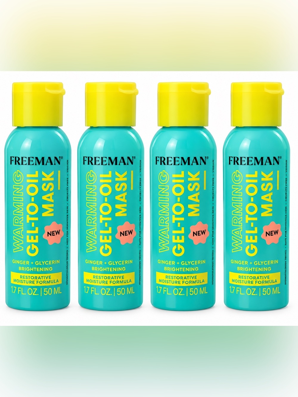 Freeman Warming Gel-to-Oil Mask 4ct